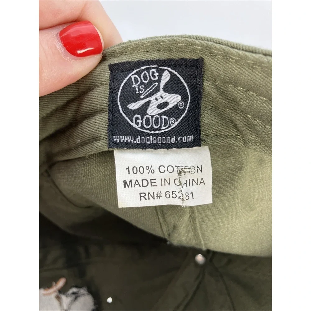Dog Is Good Never Camp Alone Strap Back Dad Hat Adjustable Cap Dog Lover Camping